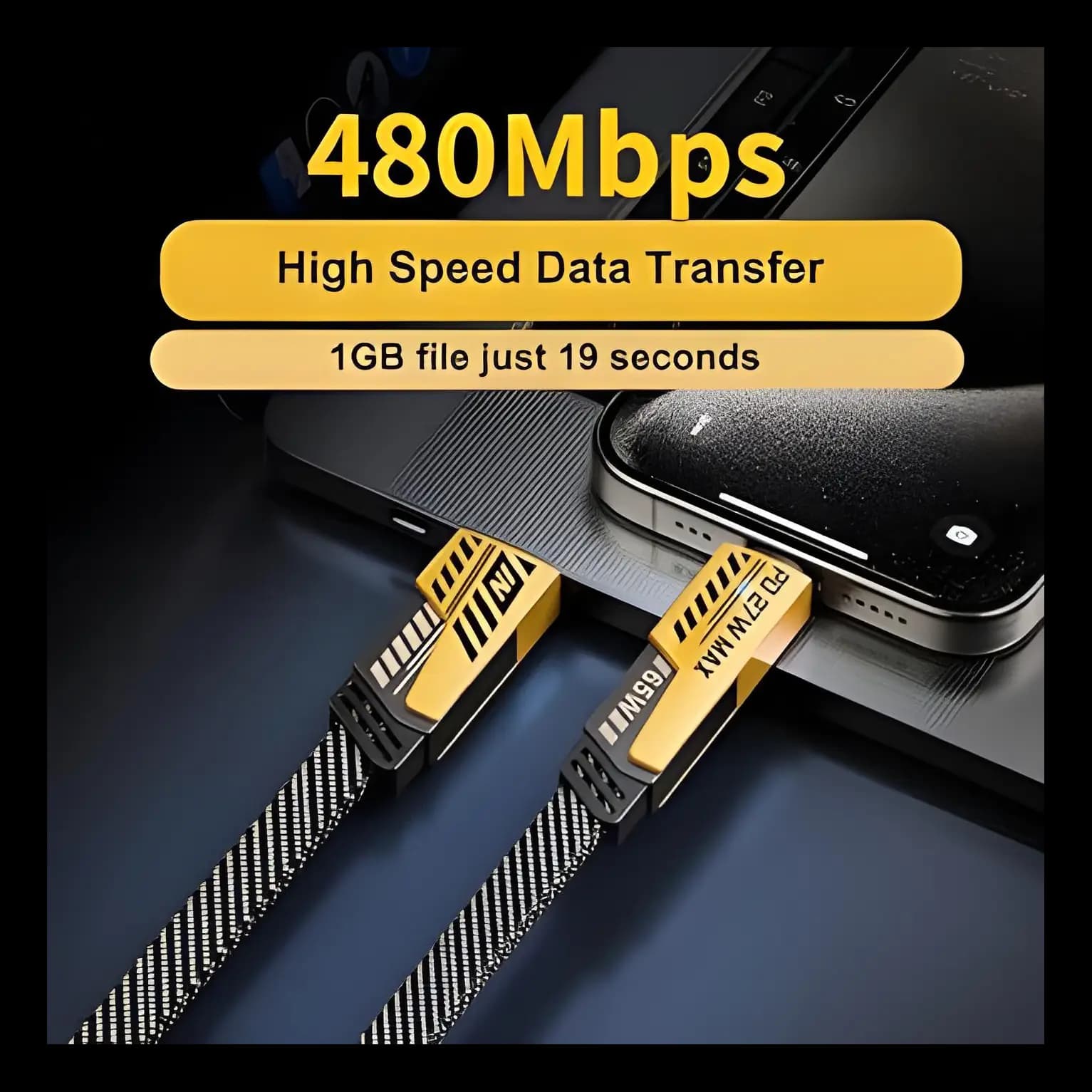 4in1 Cable For Charging And High Speed Data Transfer.